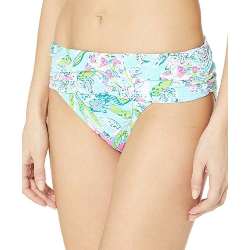Lilly Pulitzer Lagoon Sarong Hipster Bikini Swim Bottoms in Sway This Way Swim